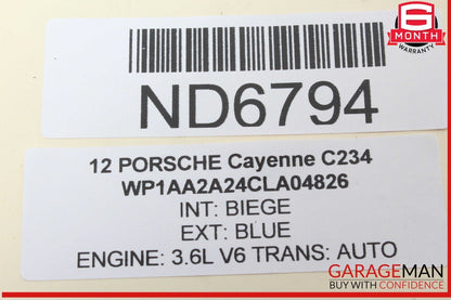 11-14 Porsche Cayenne 958 Front Right Passenger Side Door Rear View Mirror OEM