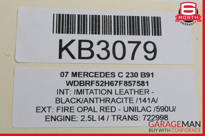 05-07 Mercedes W203 C230 C320 Dashboard Dash Control Switch Panel Bezel Trim OEM