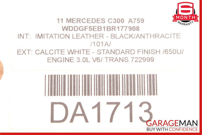 08-15 Mercedes W204 C300 C250 Trunk Lid Latch Lock Actuator 2047500185 OEM