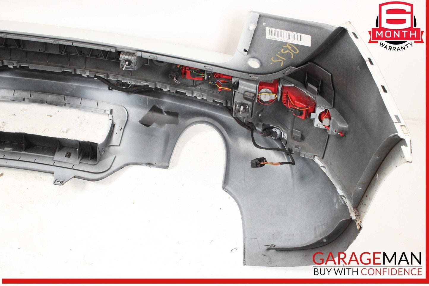 09-17 Audi Q5 Rear Bumper Cover Assembly Gray OEM