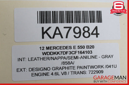 10-17 Mercedes W207 E550 E350 Front Right Door Window Regulator Motor Unit OEM