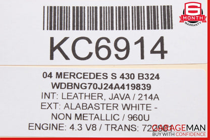 03-06 Mercedes W220 S430 S55 AMG Steering Column Combination Control Switch Java