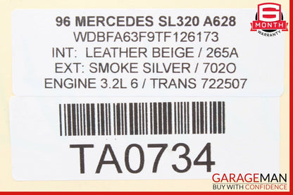 90-02 Mercedes R129 SL320 Front Right Passenger Seat Headrest Adjust Motor OEM