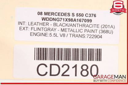 07-14 Mercedes W221 S550 S400 CL550 Front Bumper Reinforcement Impact Bar OEM