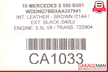 06-13 Mercedes W221 S550 Front Right Engine Timing Chain Cover Plate OEM