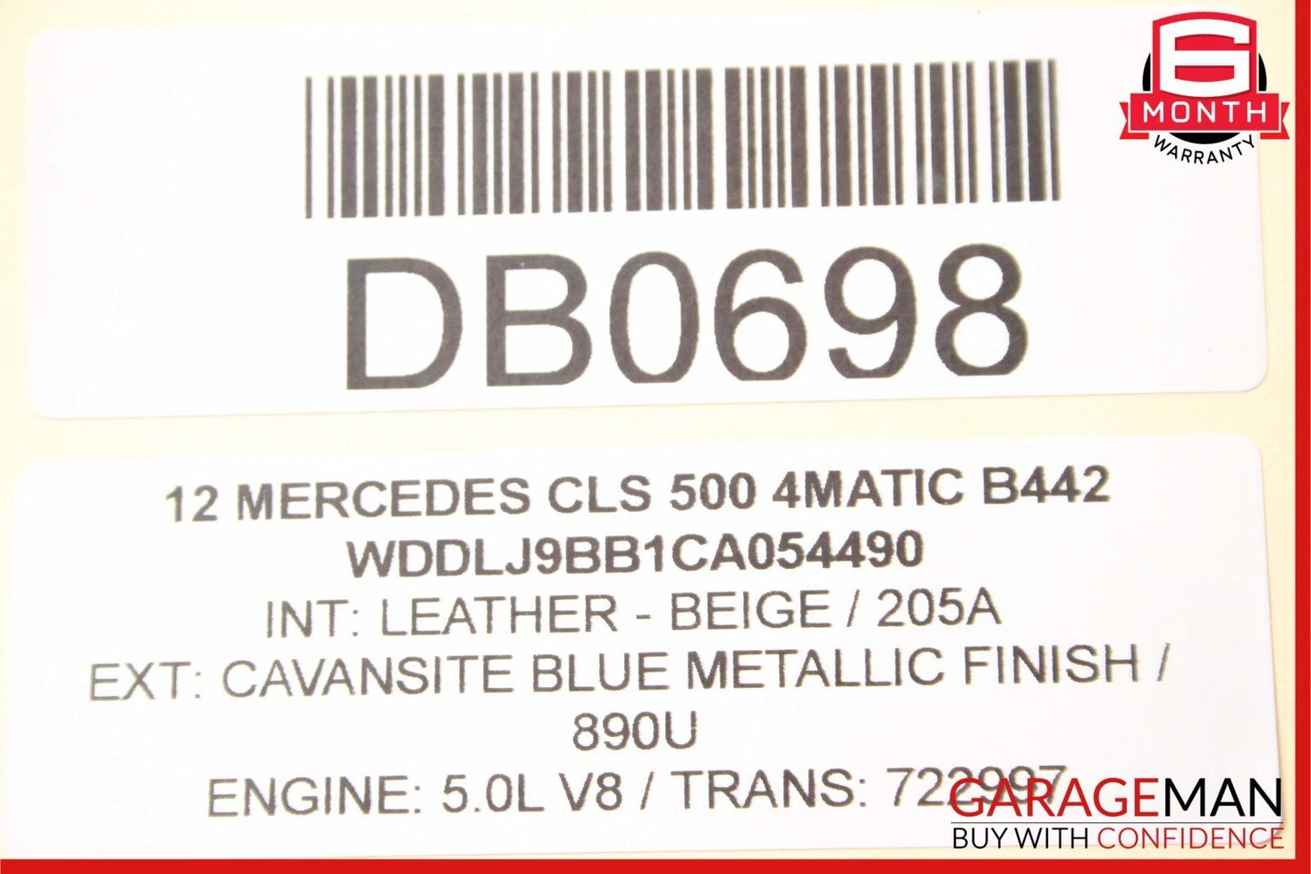 12-18 Mercedes W218 CLS400 CLS550 Front Left Driver Side Exterior Door Shell OEM
