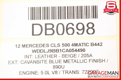 12-18 Mercedes W218 CLS400 CLS550 Front Left Driver Side Exterior Door Shell OEM
