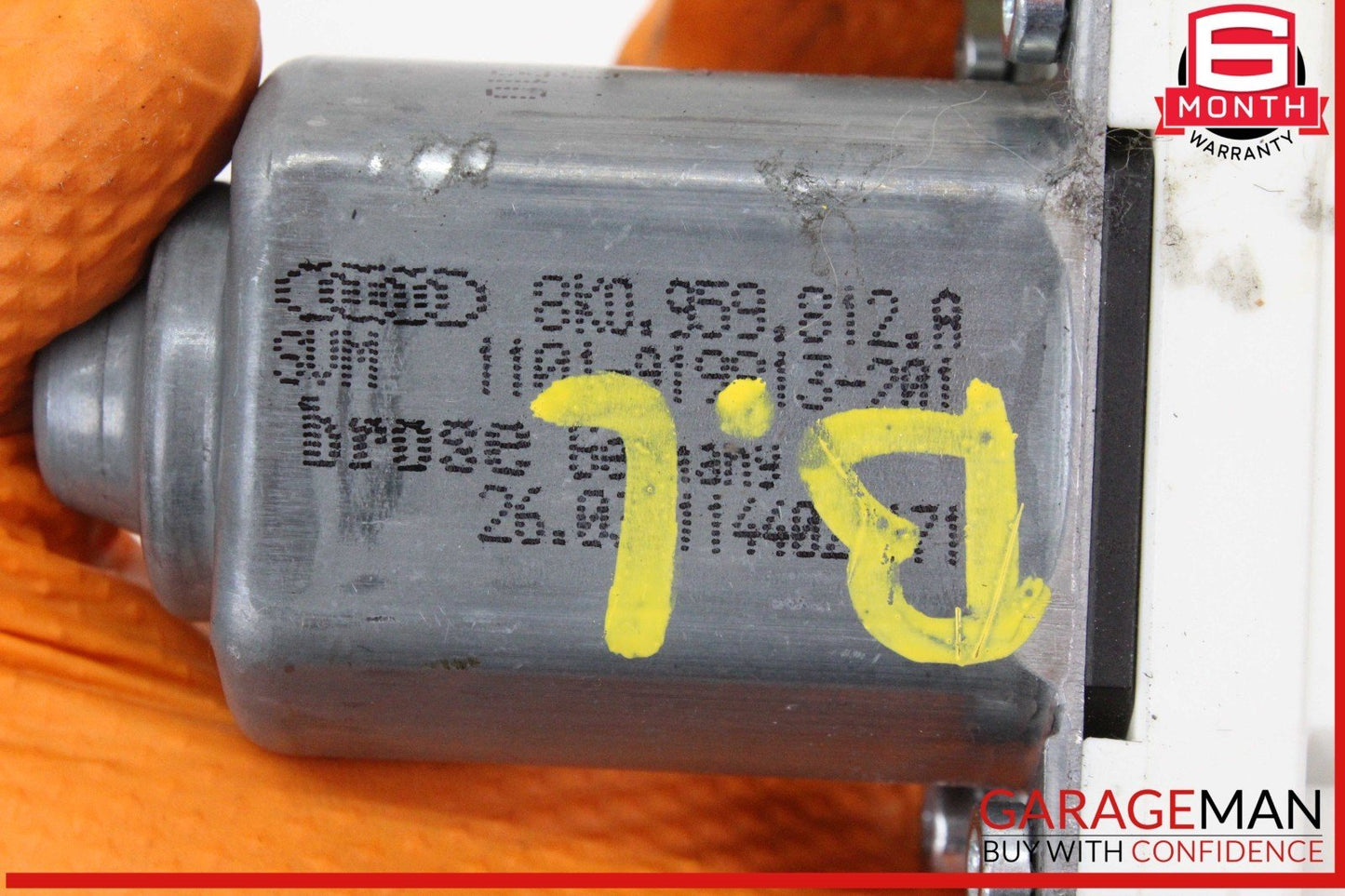 11-18 Porsche Cayenne 958 Rear Left Side Door Window Regulator Motor OEM