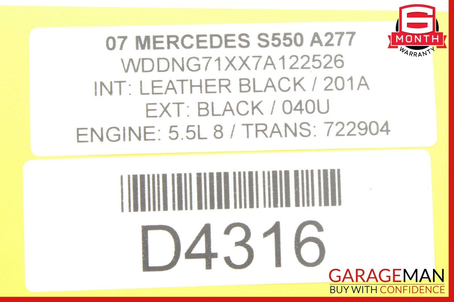 03-11 Mercedes W221 S550 CLS500 Parktronic Sensor Display Module 1715420123 OEM