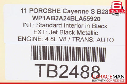 11-17 Porsche Cayenne 958 Front Right Side Seat Lower Storage Tray Drawer Box