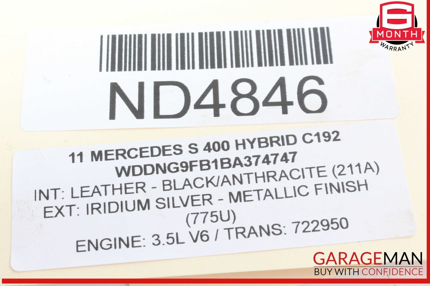 05-13 Mercedes W221 S400 Hybrid Front Left Side Engine Timing Chain Cover Plate