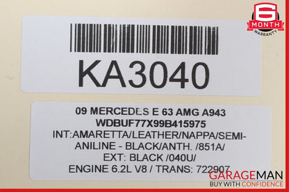 09-11 Mercedes CLS550 E350 E500 E63 AMG Comand Head Unit Navigation Radio CD OEM