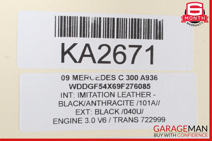 08-20 Mercedes W204 C350 CLS550 SLK250 Front Right Door Lock Latch Actuator OEM