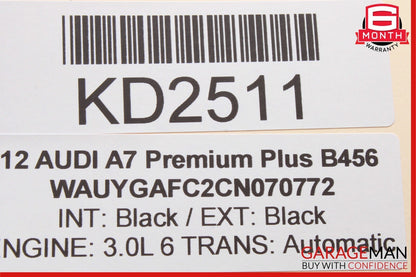 12-17 Audi A7 CD Changer 6 Disc 8X0035110B OEM