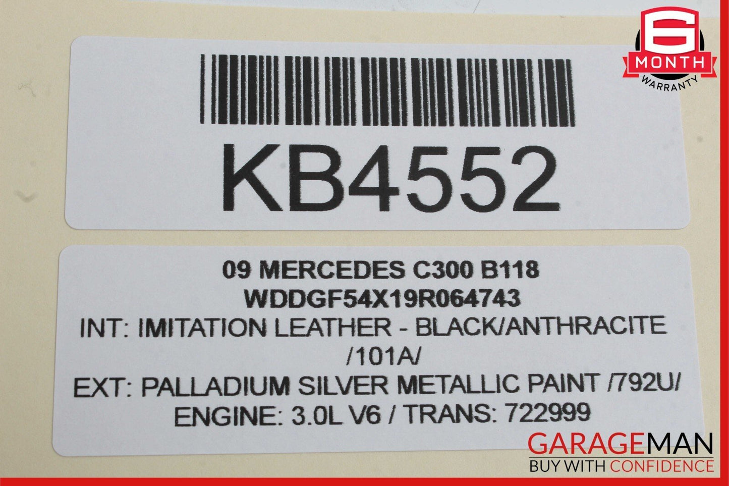 08-14 Mercedes W204 C300 Sedan Rear Left Door Window Regulator Motor Unit OEM