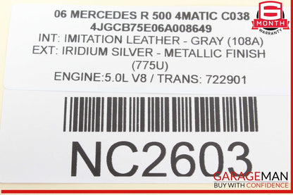 06-07 Mercedes W251 R500 4MATIC R350 Instrument Cluster Speedometer OEM