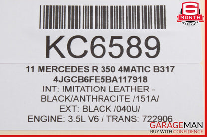 06-13 Mercedes W251 R350 Rear Right Side 3rd Row Seat Belt Seatbelt Retractor