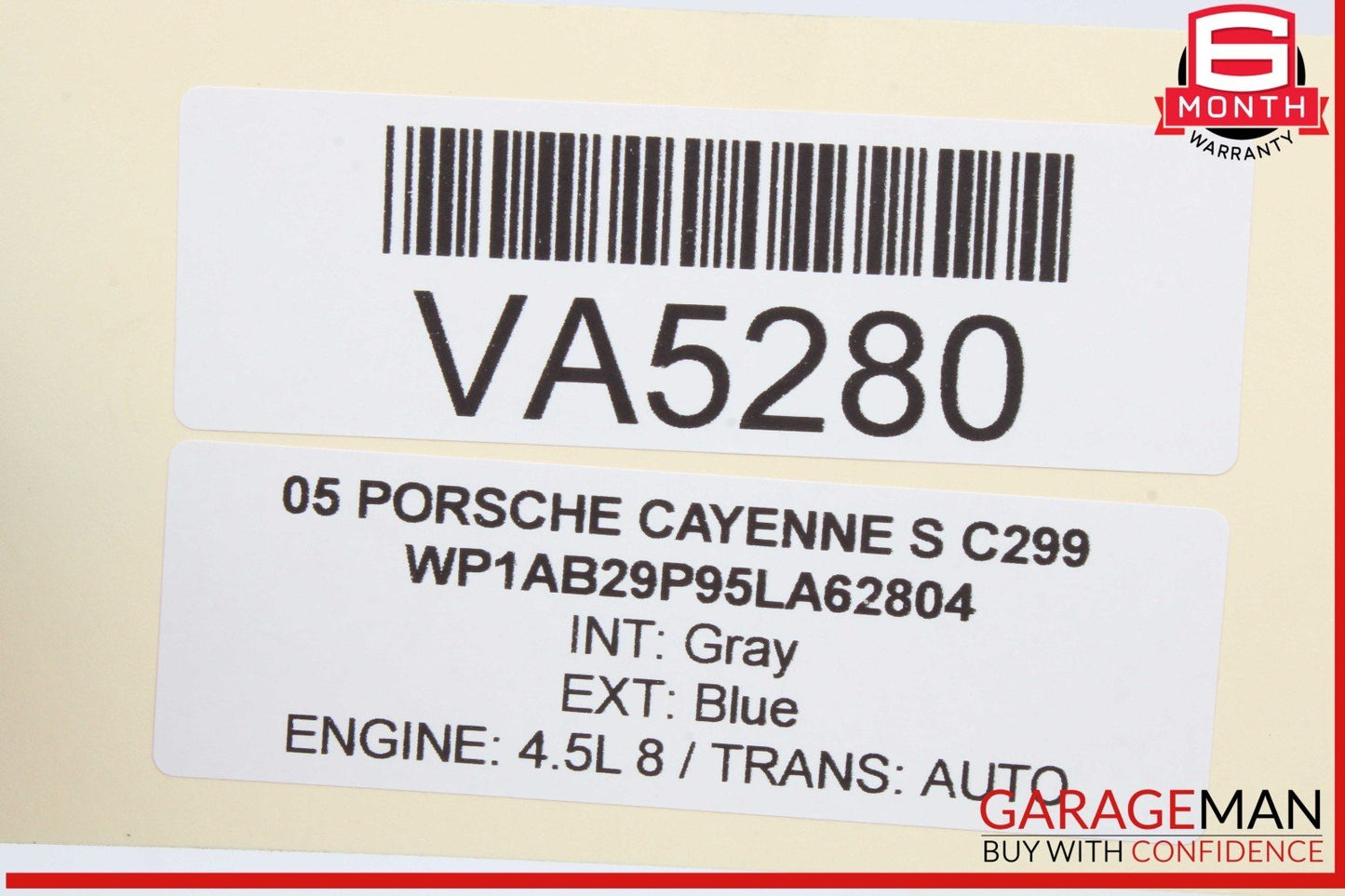 03-10 Porsche Cayenne S 955 957 Rear Right Passenger Side Window Regulator Motor
