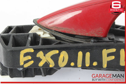 10-13 Mercedes W212 E350 Front Left Driver Side Exterior Door Handle Red OEM