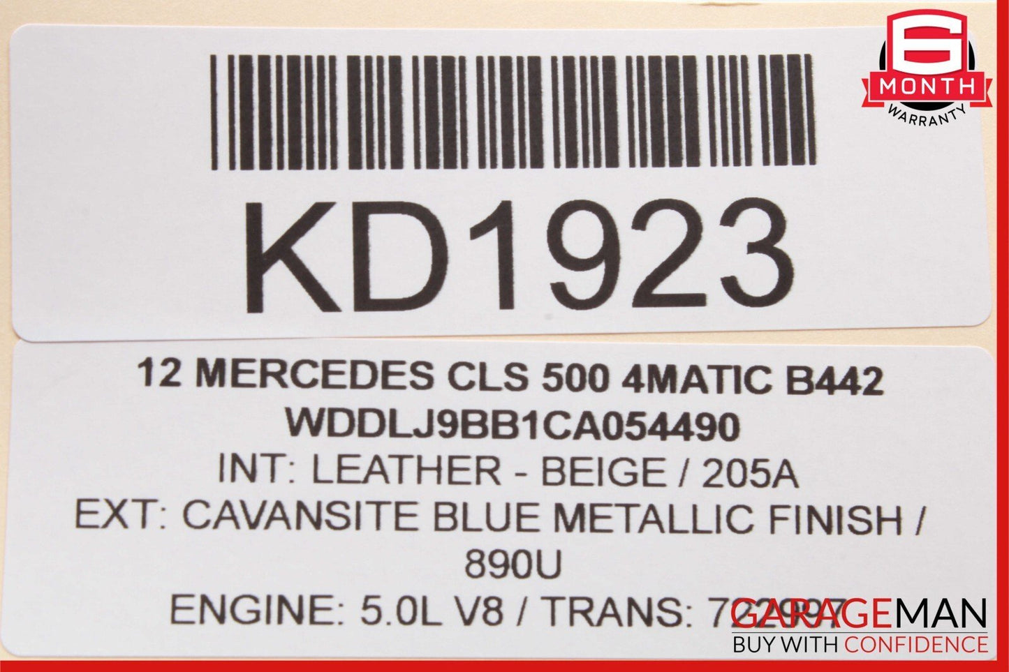 12-18 Mercede W218 CLS500 CLS63 Rear Left Side Exterior Door Handle Keyless Go