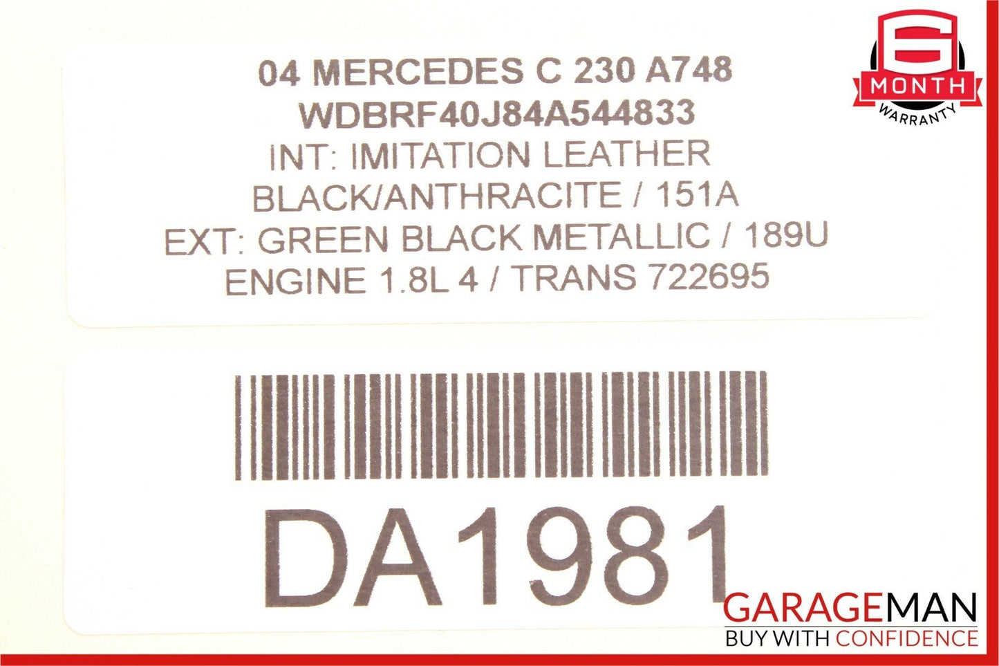 05-09 Mercedes W203 C230 C280 CLK500 AC A/C Air Cooling Conditioning Condenser