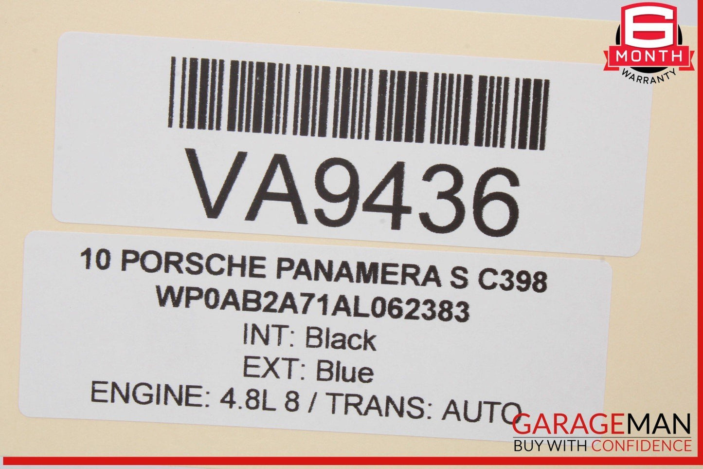 10-16 Porsche Panamera 970 Right Side Exterior Door Handle Keyless Go OEM