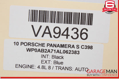 10-16 Porsche Panamera 970 Right Side Exterior Door Handle Keyless Go OEM