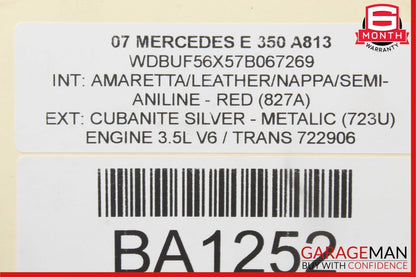 03-09 Mercedes W211 E350 E550 E63 AMG Rear Right Side Door Control Module Unit