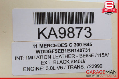 08-16 Mercedes W204 C300 E400 GLK350 Rear Right Door Window Regulator Motor OEM