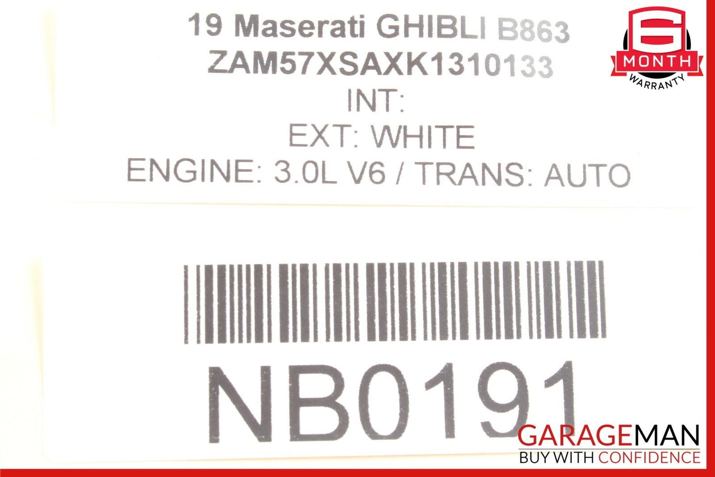 14-20 Maserati Ghibli Levante 3.0L Right Side Turbocharger Intercooler Assy OEM