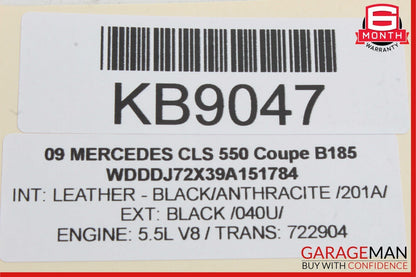 07-09 Mercedes W219 CLS550 Front Left Side Seatbelt Seat Belt Retractor Black
