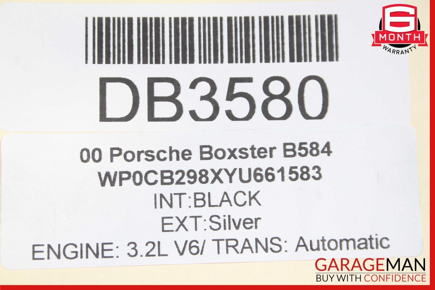 97-05 Porsche Boxster 986 911 Front Subframe Crossmember Sub Frame Bar OEM