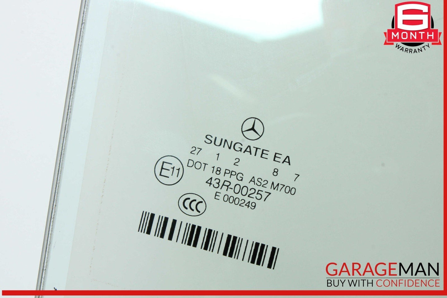 07-13 Mercedes W221 S550 S400 S600 Rear Right Side Door Window Auto Glass OEM