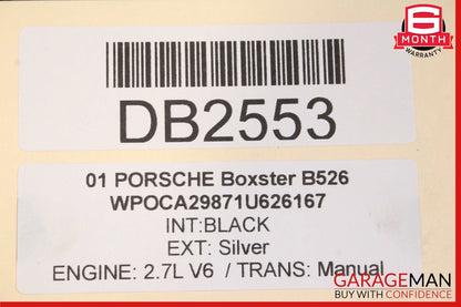 97-04 Porsche Boxster 986 Rear Bumper Reinforcement Bracket Bar Heat Shield Assy
