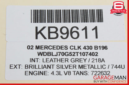 98-03 Mercedes W208 CLK430 Rear Right Side Inner Tail Light Lamp