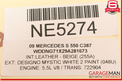 07-13 Mercedes W221 S550 Rear Right or Left Side Door Control Module Unit OEM