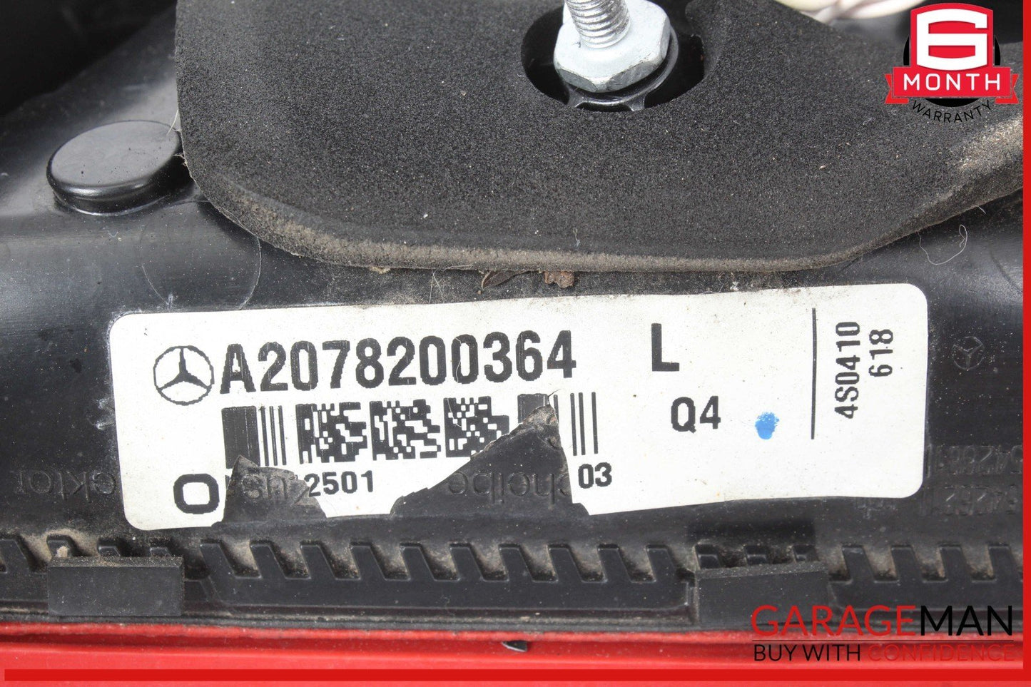 10-13 Mercedes W207 E350 Rear Left Driver Side Inner Tail Light Lamp OEM