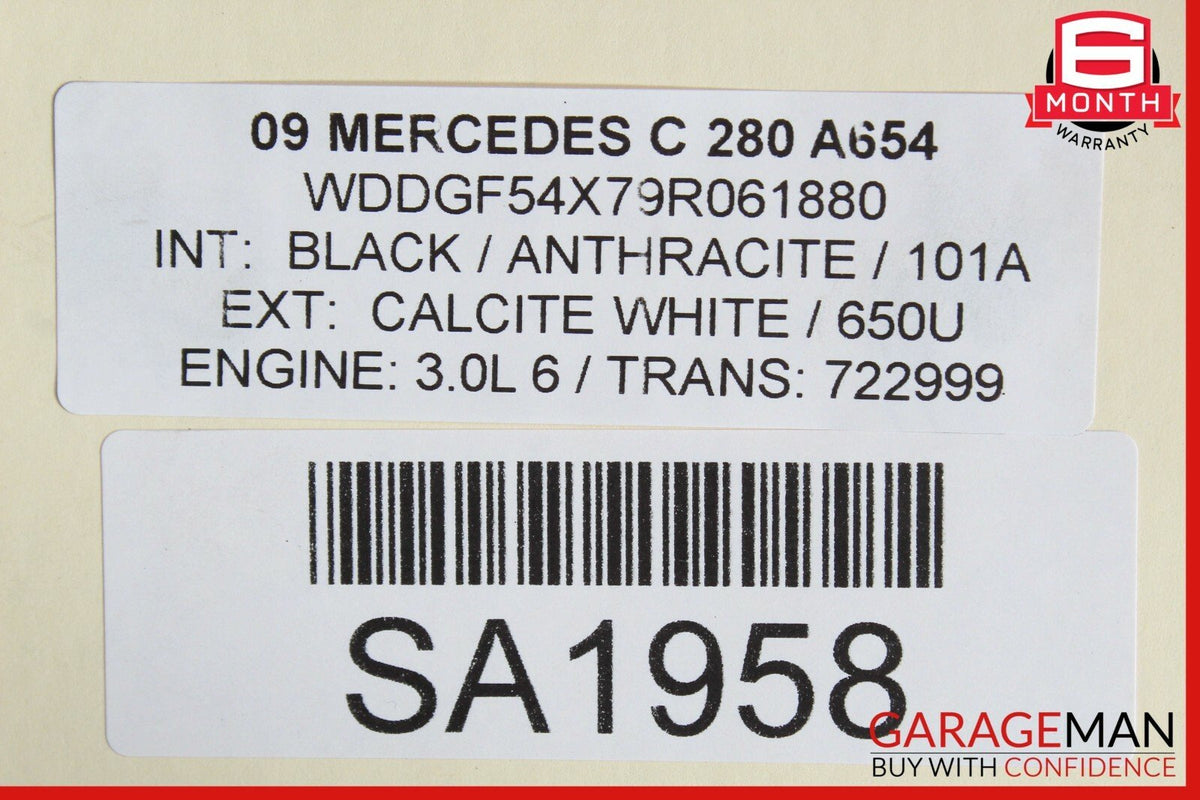 08-14 Mercedes W204 C280 Front Sub Frame Subframe Engine Crossmember Bar OEM