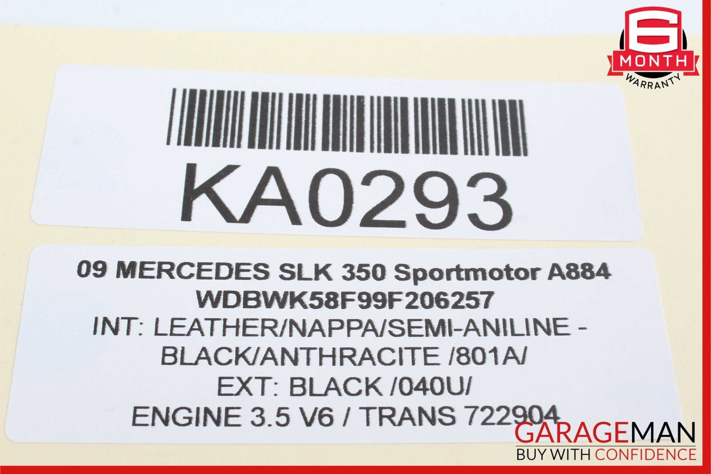 05-11 Mercedes R171 SLK350 Front Right Passenger Side Door Lock Latch Actuator