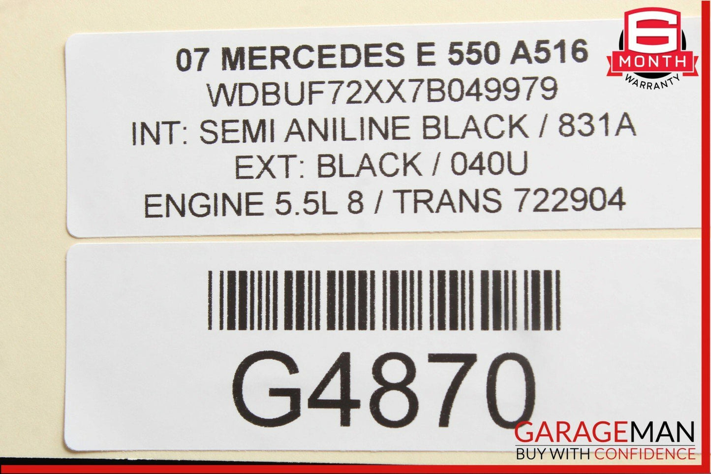 03-09 Mercedes W211 E350 E500 E550 Rear Right Side Door Control Module OEM