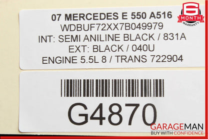 03-09 Mercedes W211 E350 E500 E550 Rear Right Side Door Control Module OEM