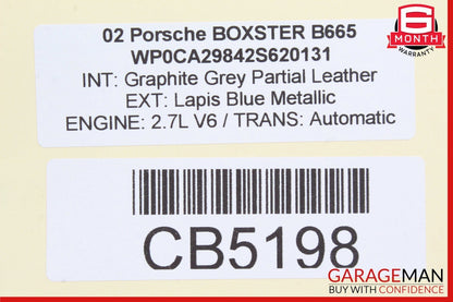 97-04 Porsche Boxster 986 Rear Trunk 3rd Third Stop Brake Tail Light Lamp Assy