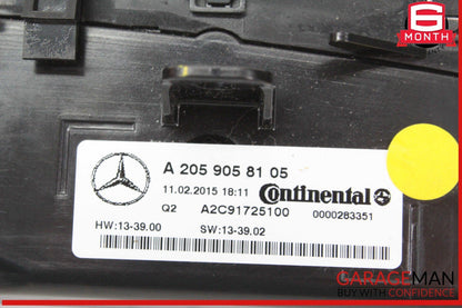 15-20 Mercedes W205 C300 C350e C400 A/C AC Heater Climate Control Switch OEM