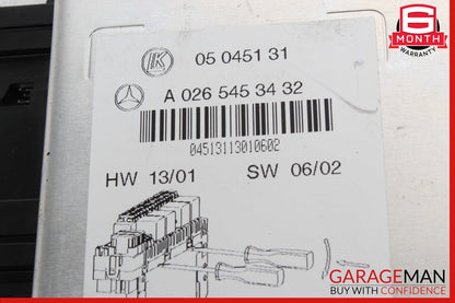 03-12 Mercedes R230 SL500 SL550 SL65 AMG Rear SAM Fuse Box Relay Module OEM
