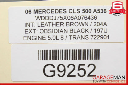 06-11 Mercedes W219 CLS500 Front Left Side Door Controller Module