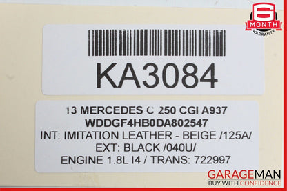 08-14 Mercedes W204 C300 C250 Power Steering Rack & Pinion RWD 2044605900 OEM
