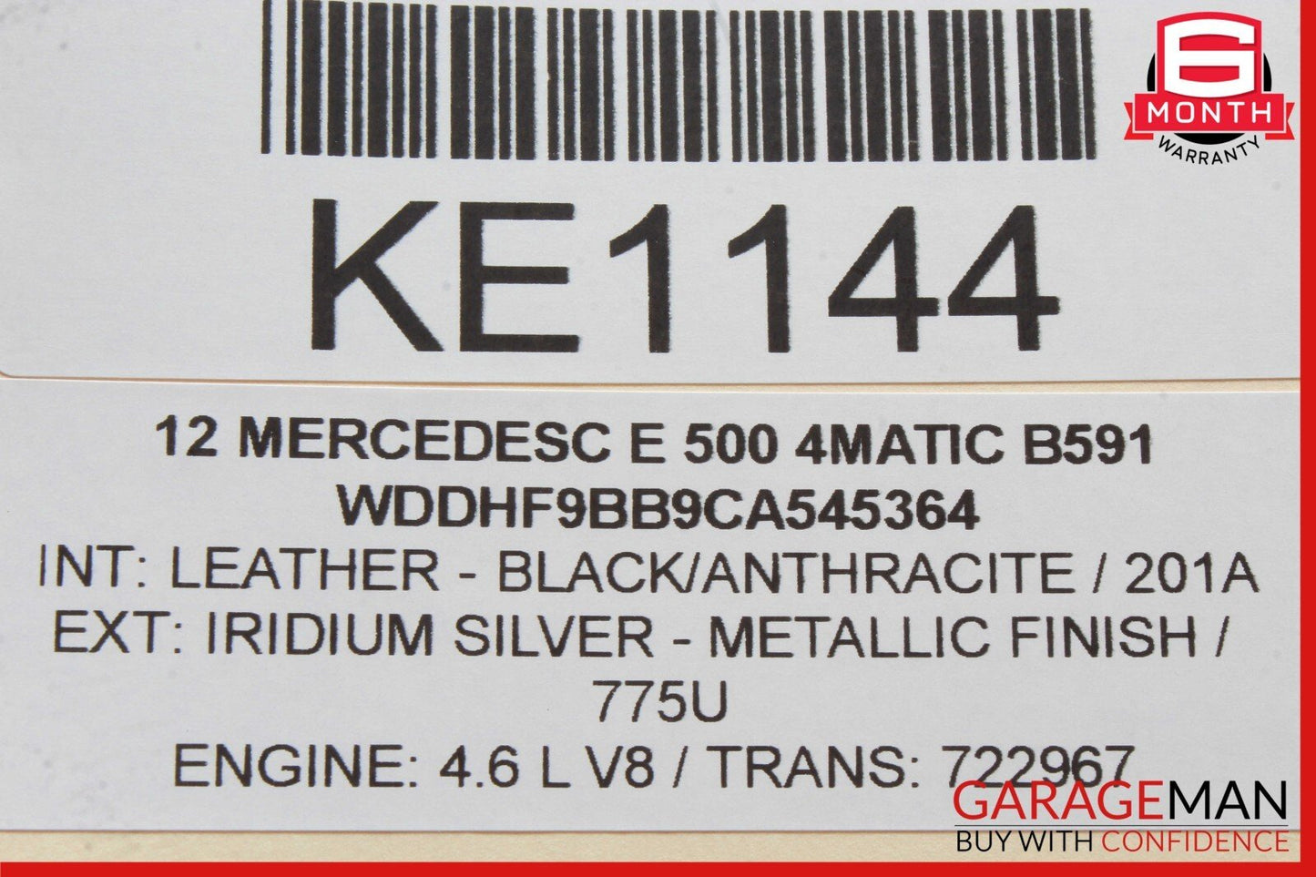 10-15 Mercedes W212 E550 CLS500 Keyless Go Entry Control Module 1729007900 OEM