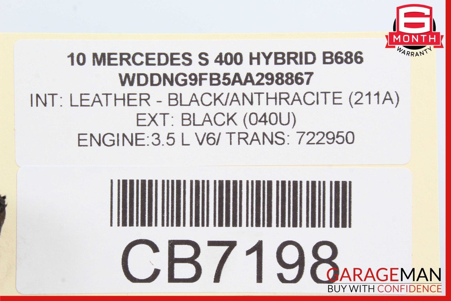 07-14 Mercedes W221 S400 S550 Rear Right Side Lower Thrust Control Arm OEM