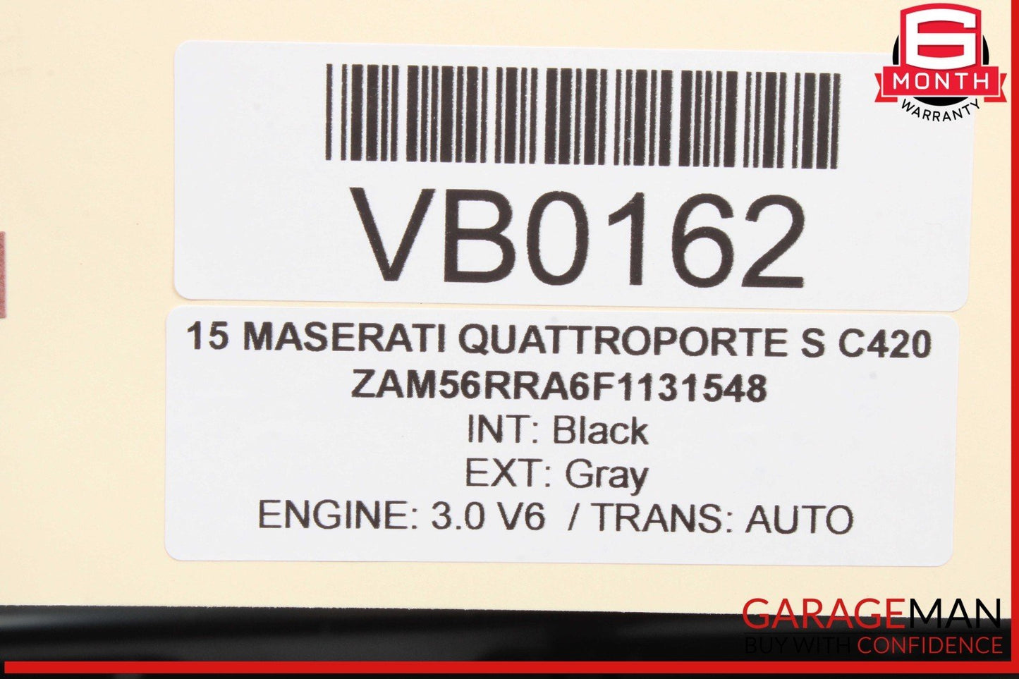 14-17 Maserati Quattroporte S Rear Left Side Door Window Sun Shade w/ Motor OEM