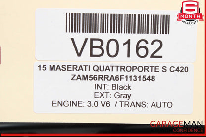 14-17 Maserati Quattroporte S Rear Left Side Door Window Sun Shade w/ Motor OEM